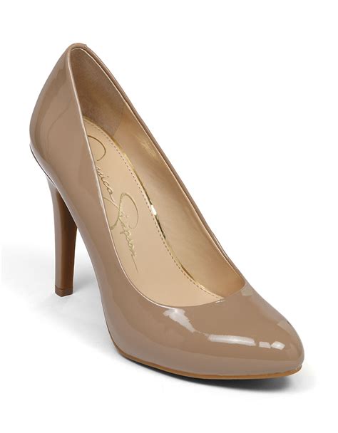 jessica simpson beige pumps